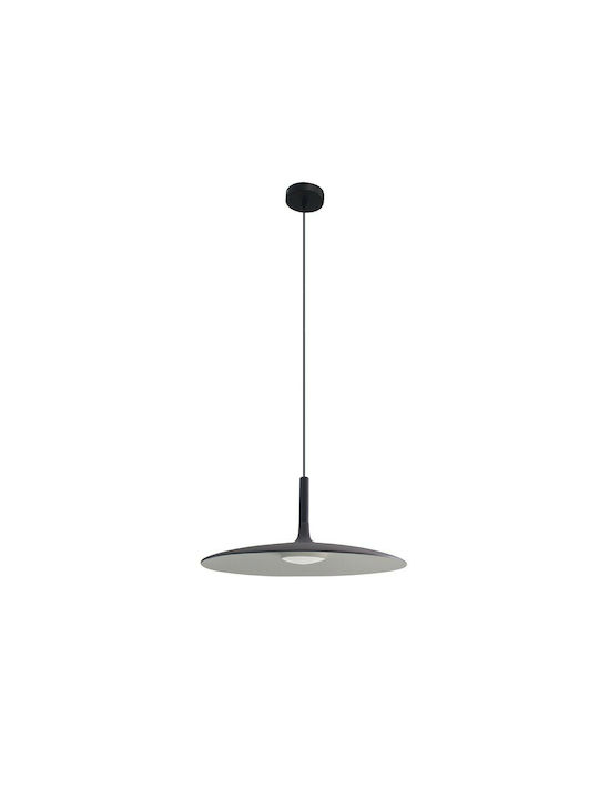 VK Lighting Κρεμαστό Φωτιστικό Μαύρο LED 25x25εκ. VK/04413PE/B/W/25 71164-001755